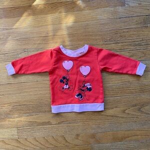 Disney Mickey & Minnie Heart Balloon Sweatshirt
